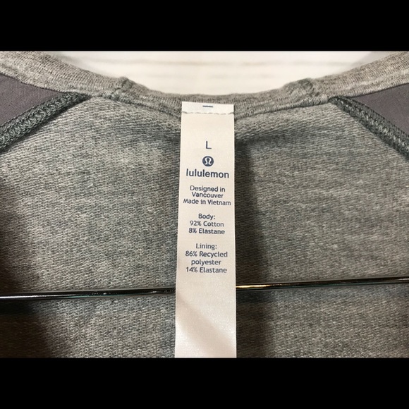 Lululemon Cross Cut Hoodie-Gray, Large - Picture 4 of 4